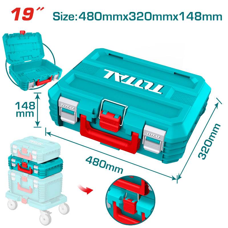 Stackable Tool Box 19 Inch - Total Tools