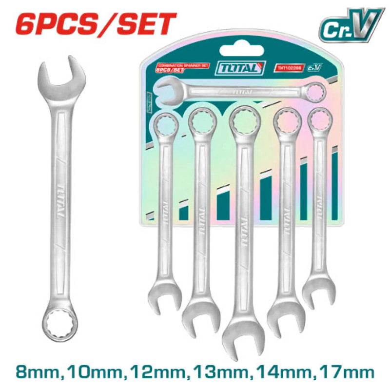 Combination Spanner Set 6 Pcs - Total Tools