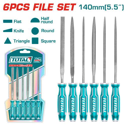 File Set 6 Pcs - Total Tools