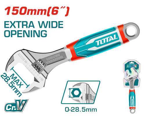 Adjustable Wrench 6 Inch - Total Tools