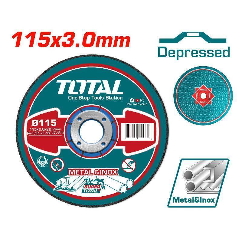 Abrasive Metal Cutting Disc 115x3.0 - Total Tools