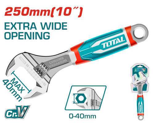 Adjustable Wrench 10 Inch - Total Tools