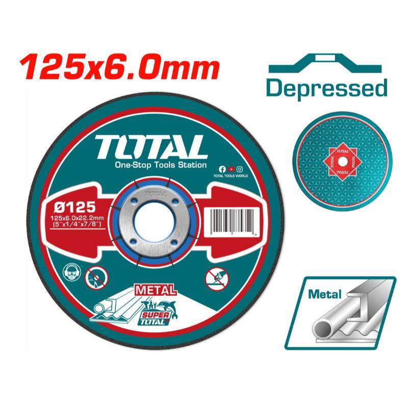 Abrasive Metal Grinding Disc 125x6.0 - Total Tools