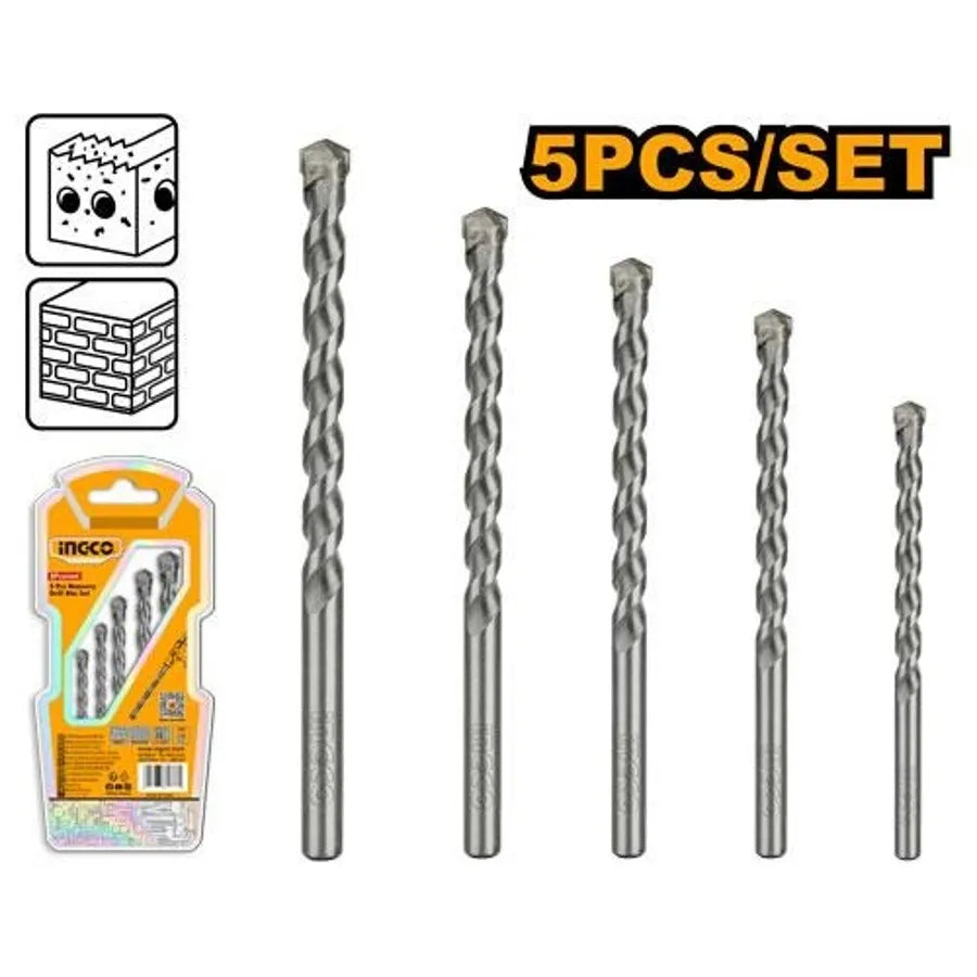 Masonry Drill Bits 5Pcs Set - INGCO