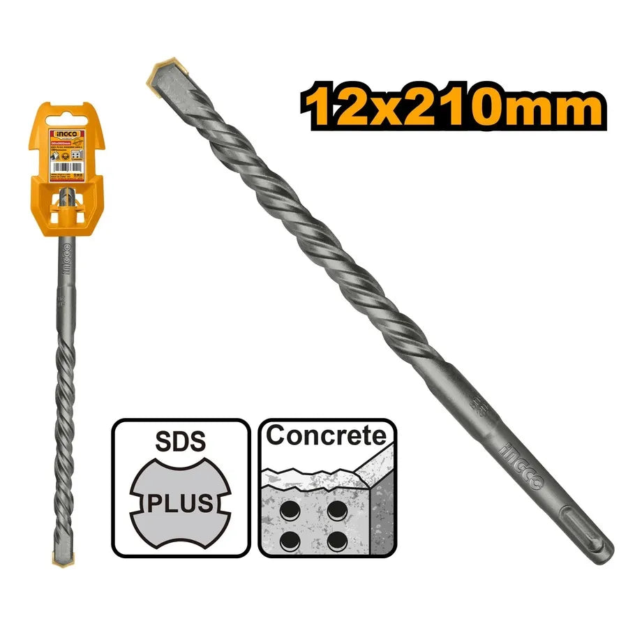 SDS Plus Hammer Drill Bit 12x210mm - INGCO