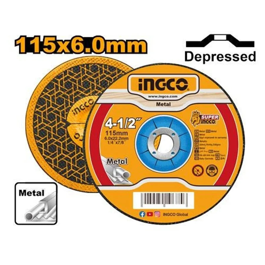 Abrasive Metal Grinding Disc 4.5" - INGCO