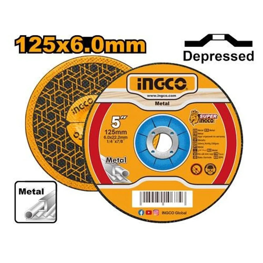 Abrasive Metal Grinding Disc 5" - INGCO
