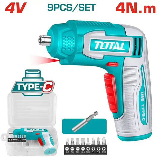 4V Cordless Screwdriver 4N.m - Total Tools