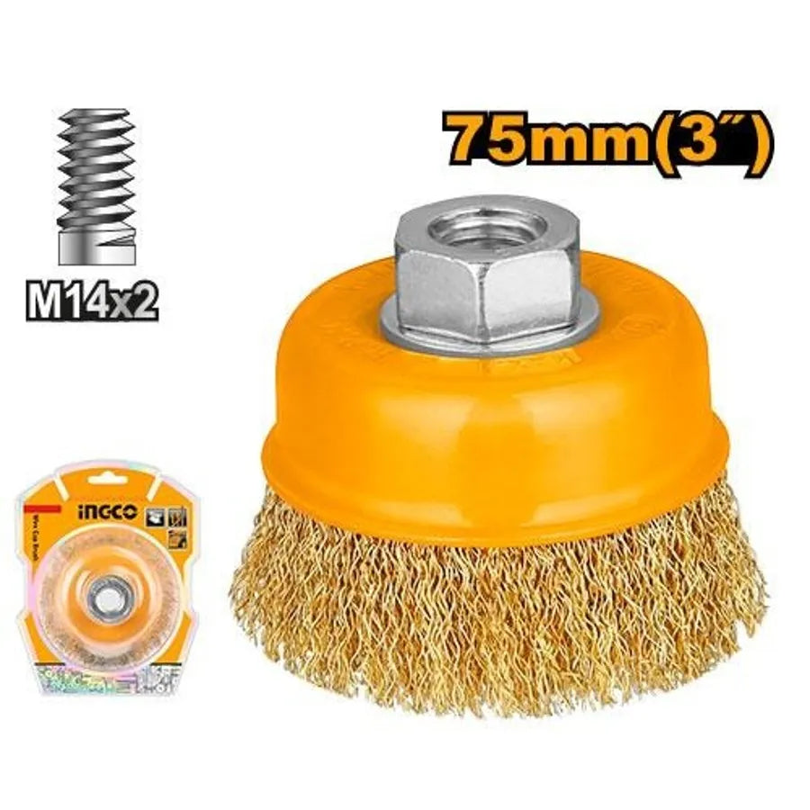 Wire Cup Brush 75mm - INGCO