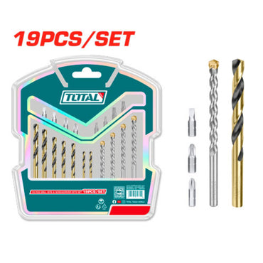 Drill Bits & Screwdriver Bits Set 19 Pcs