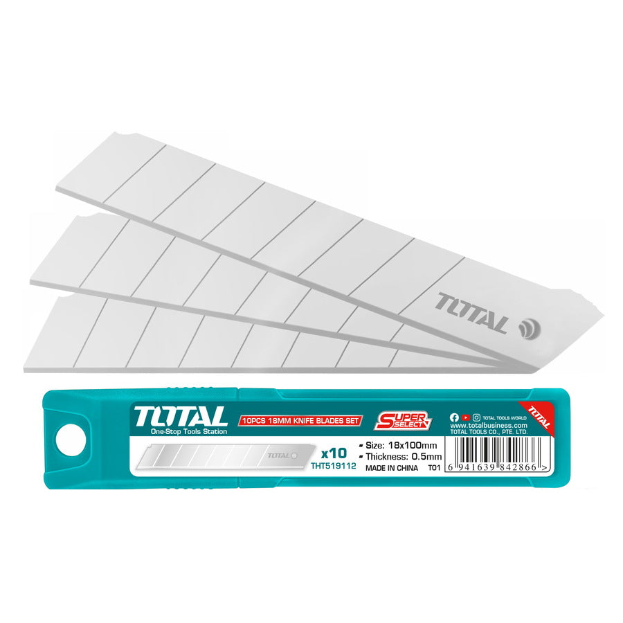 Knife Blades 18m Set 10 Pcs