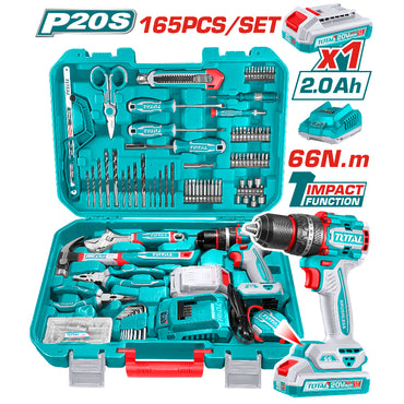 Cordless Impact Drill Brushless with Tools Set