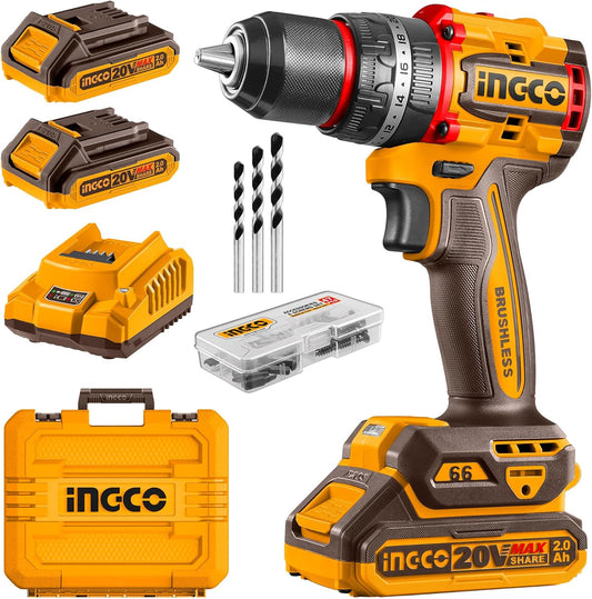 20V Cordless Impact Drill Brushless 66Nm - INGCO