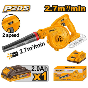 20V Cordless Blower 2 Speeds - INGCO