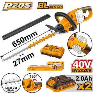 20V Cordless Hedge Trimmer - INGCO
