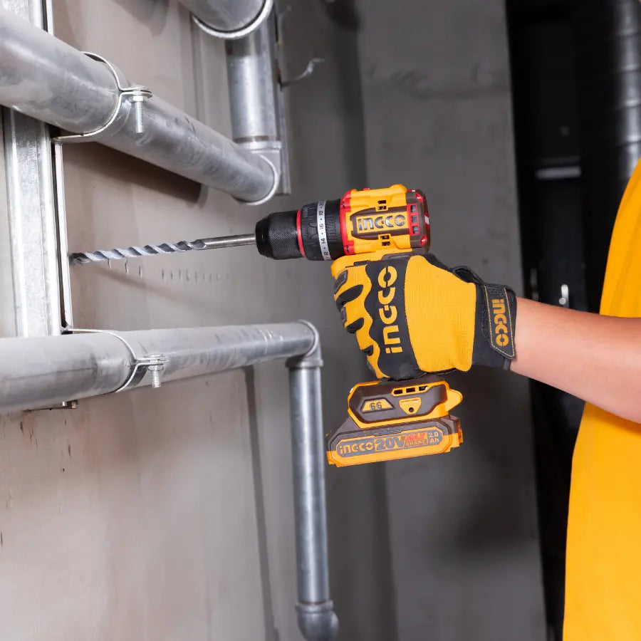 20V Cordless Combo Kit Drill 66Nm & Angle Grinder - INGCO