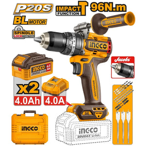 20V Cordless Impact Drill Brushless 96Nm - INGCO