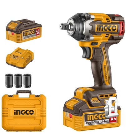 20V Cordless Impact Wrench Brushless 500Nm - INGCO