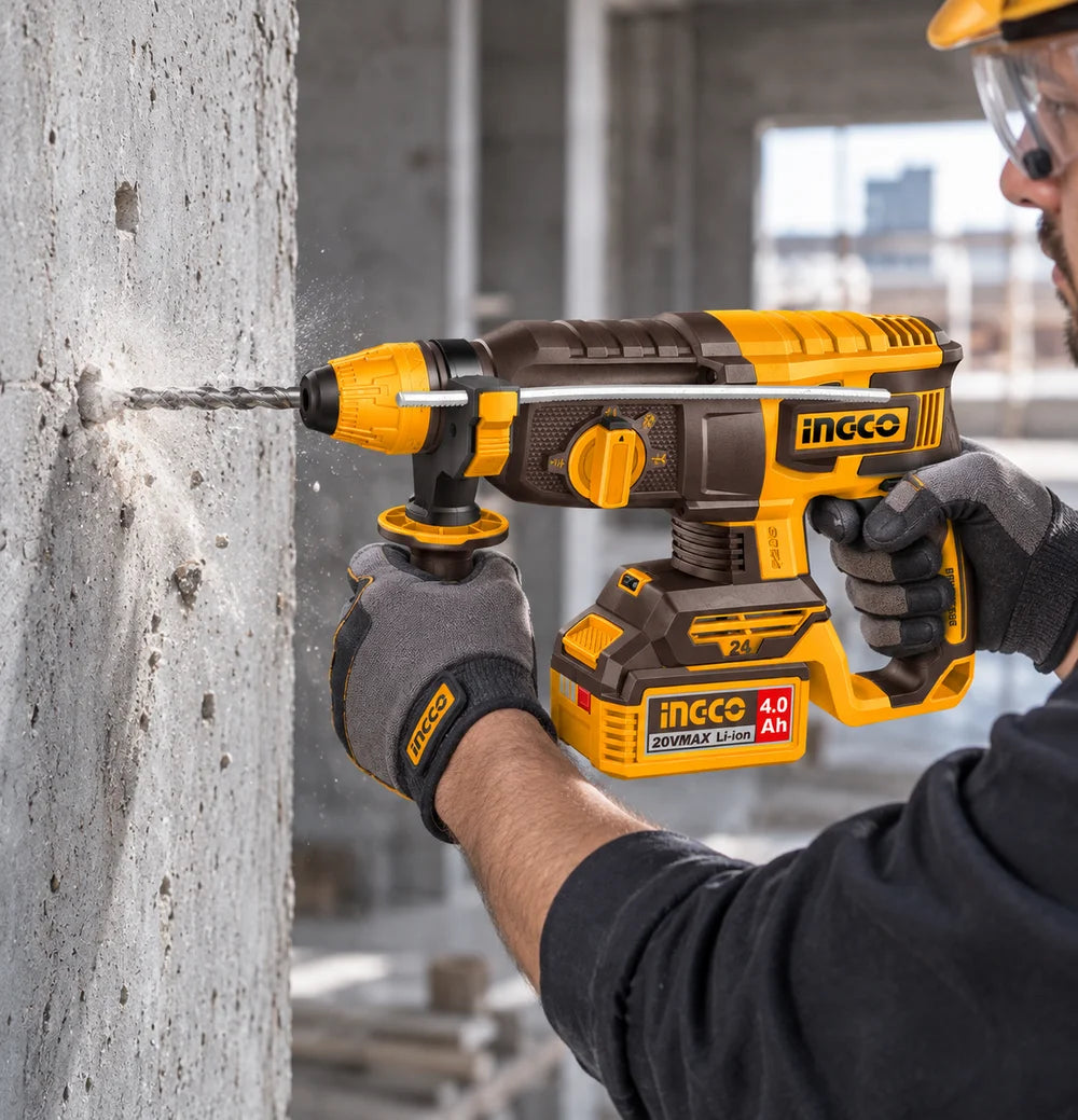 20V Cordless Rotary Hammer 24mm - INGCO
