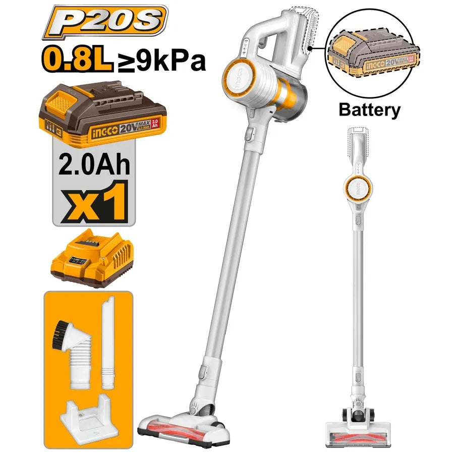 20V Cordless Stand Vacuum Cleaner - INGCO