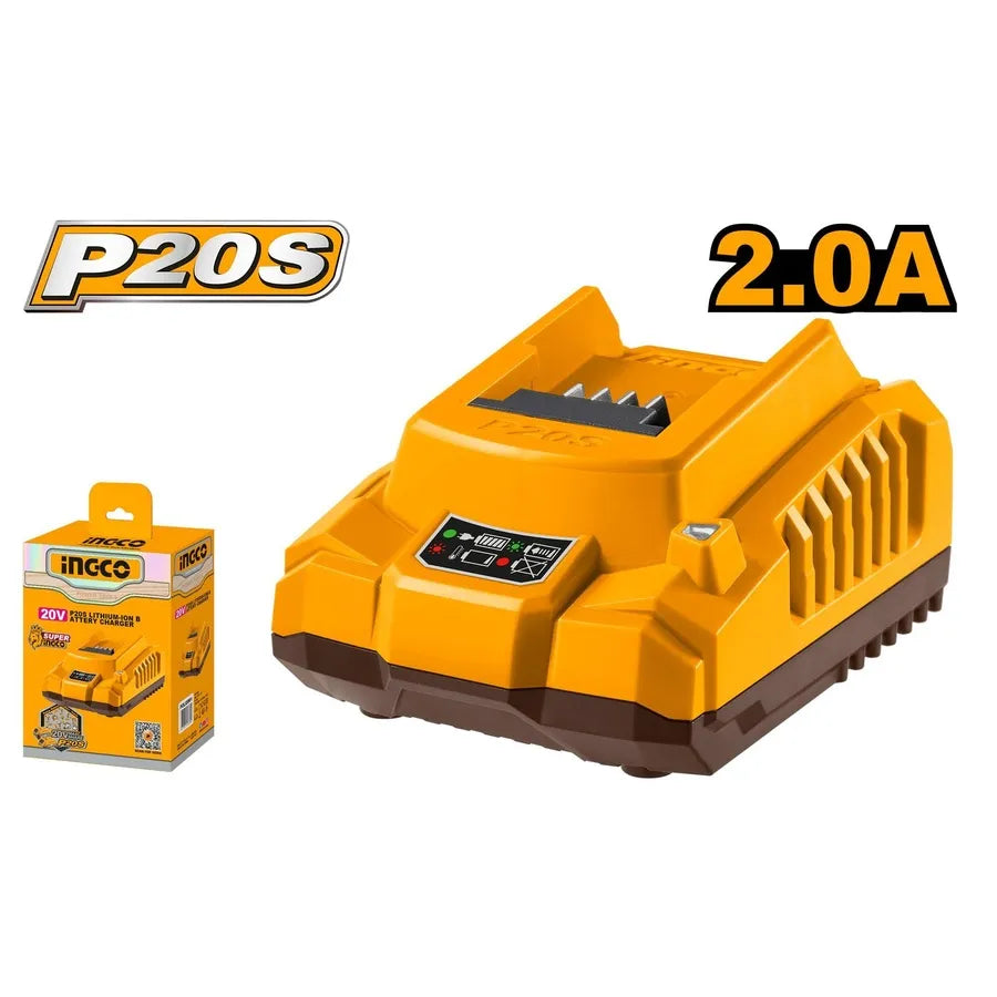 20V Lithium-Ion Battery Charger 2Ah - INGCO