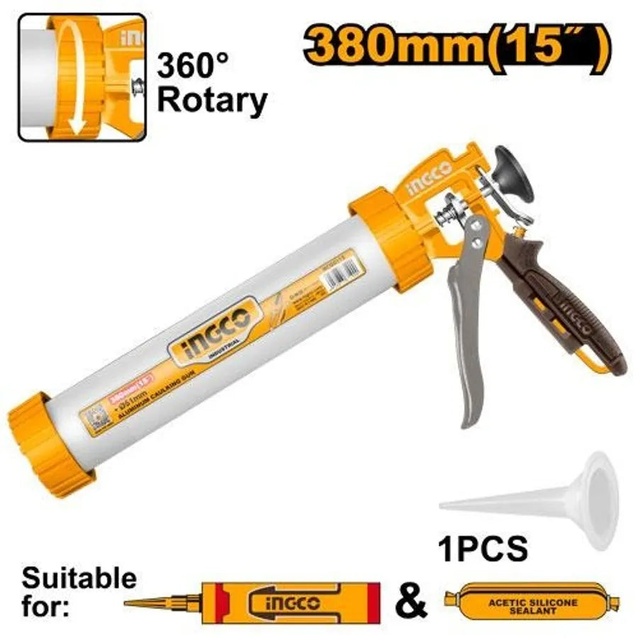 Caulking Gun 15" Aluminum - INGCO