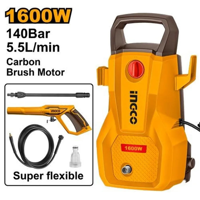 INGCO 140 bar electric pressure washer