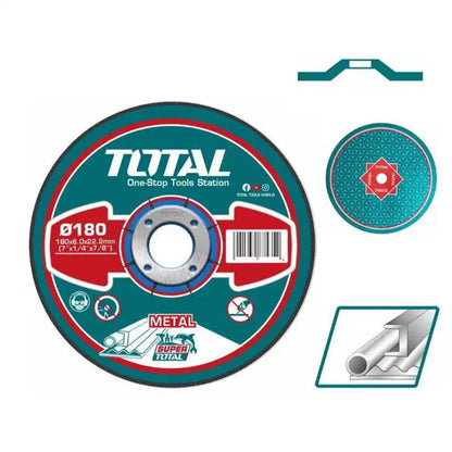 Abrasive Metal Grinding Disc 180x6.0 - Total Tools