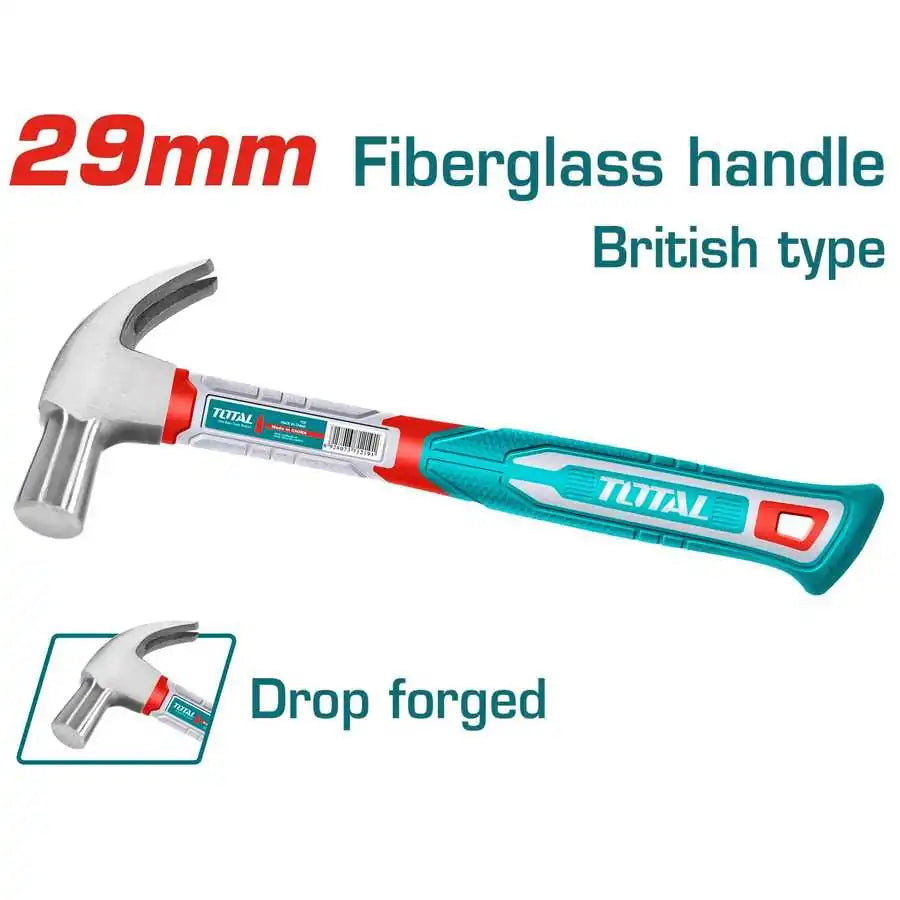 British Type Claw Hammer 29mm - Total Tools