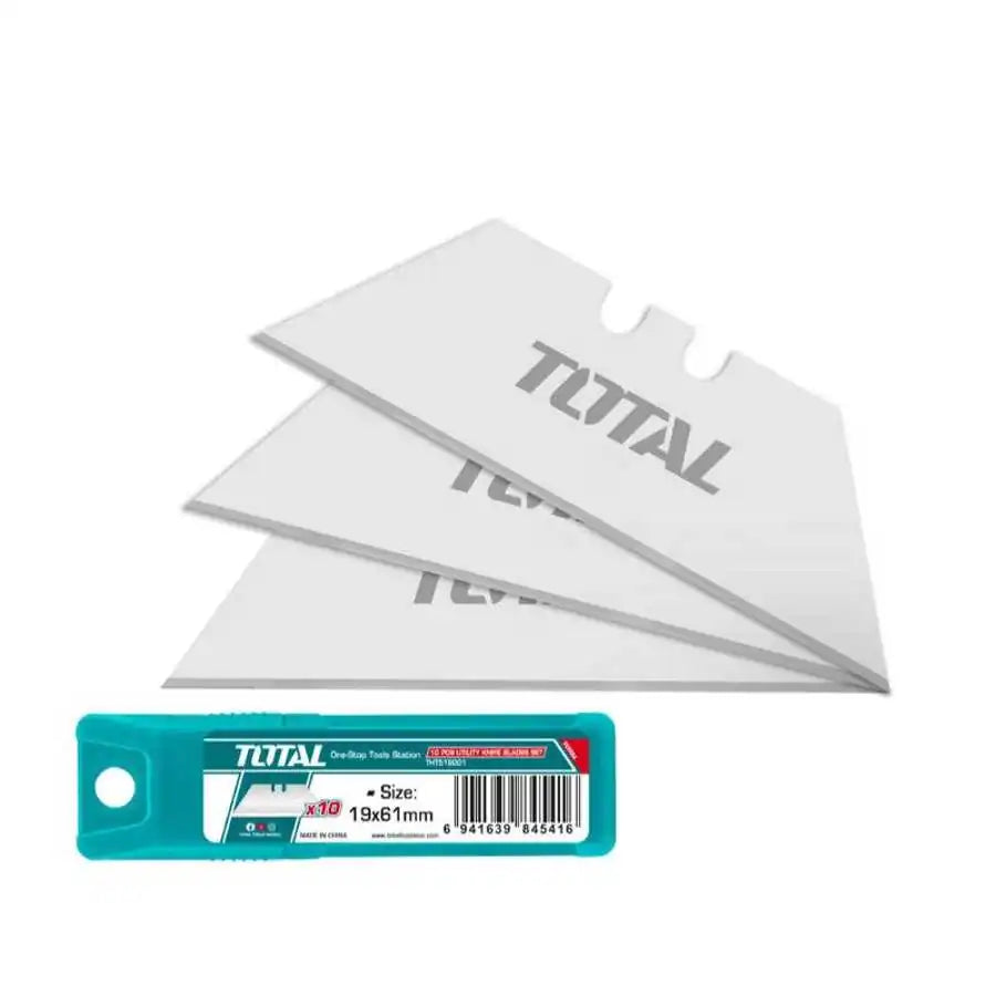 Knife Blades 19mm Set 10 Pcs - Total Tools