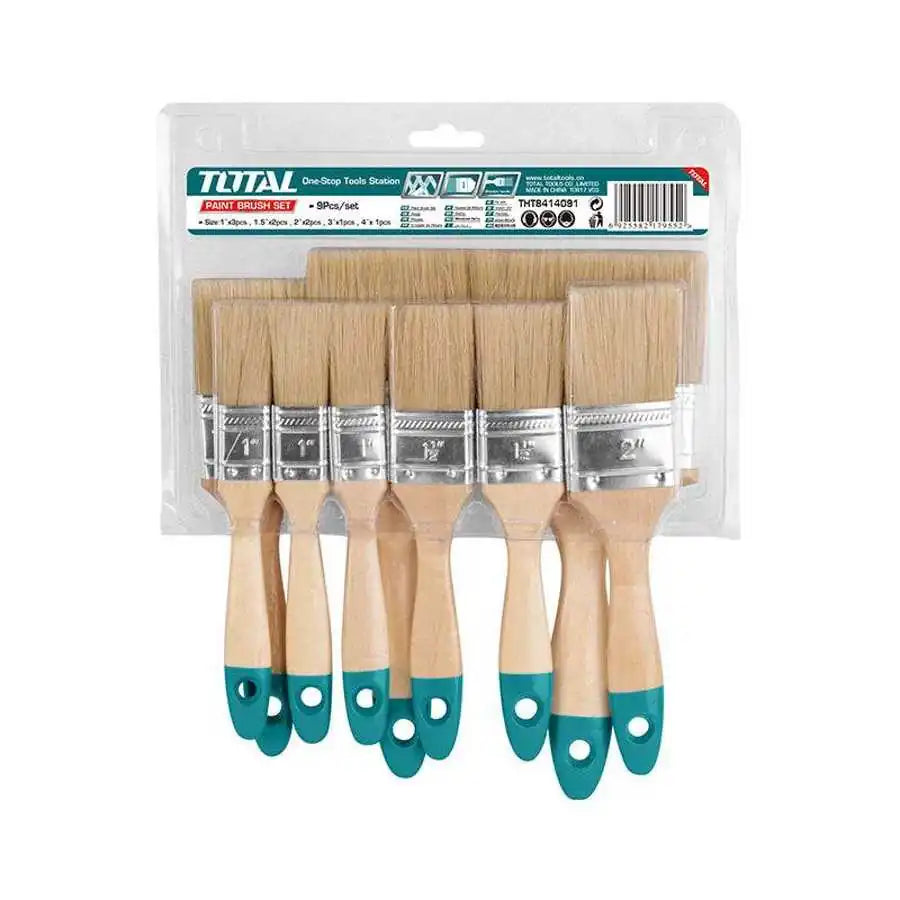 Paint Brush Set 9 Pcs - Total Tools