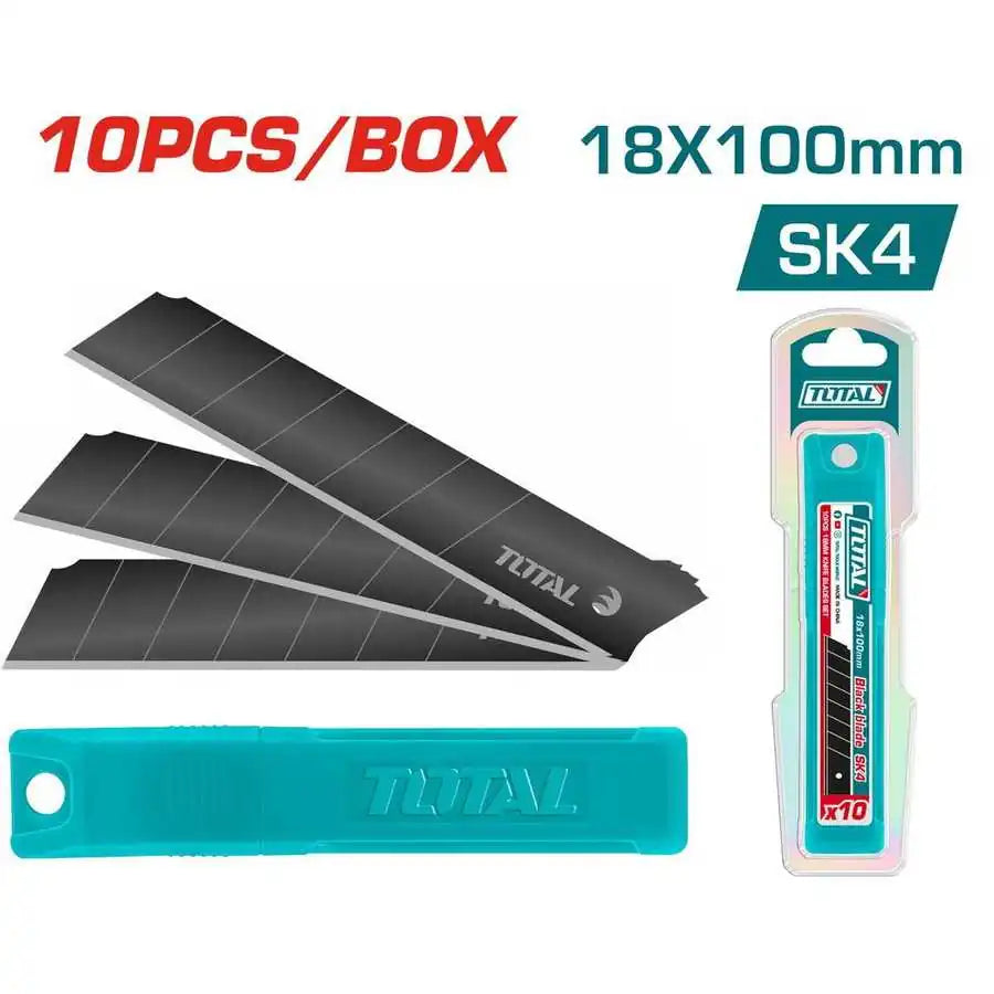 Knife Blades 18m SK4 Set 10 Pcs - Total Tools