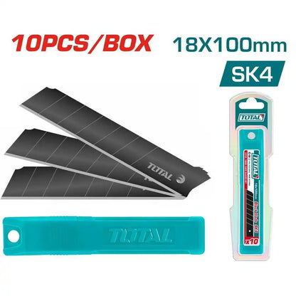 Knife Blades 18m SK4 Set 10 Pcs - Total Tools