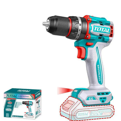 20V Cordless Drill Brushless 66Nm - Total Tools