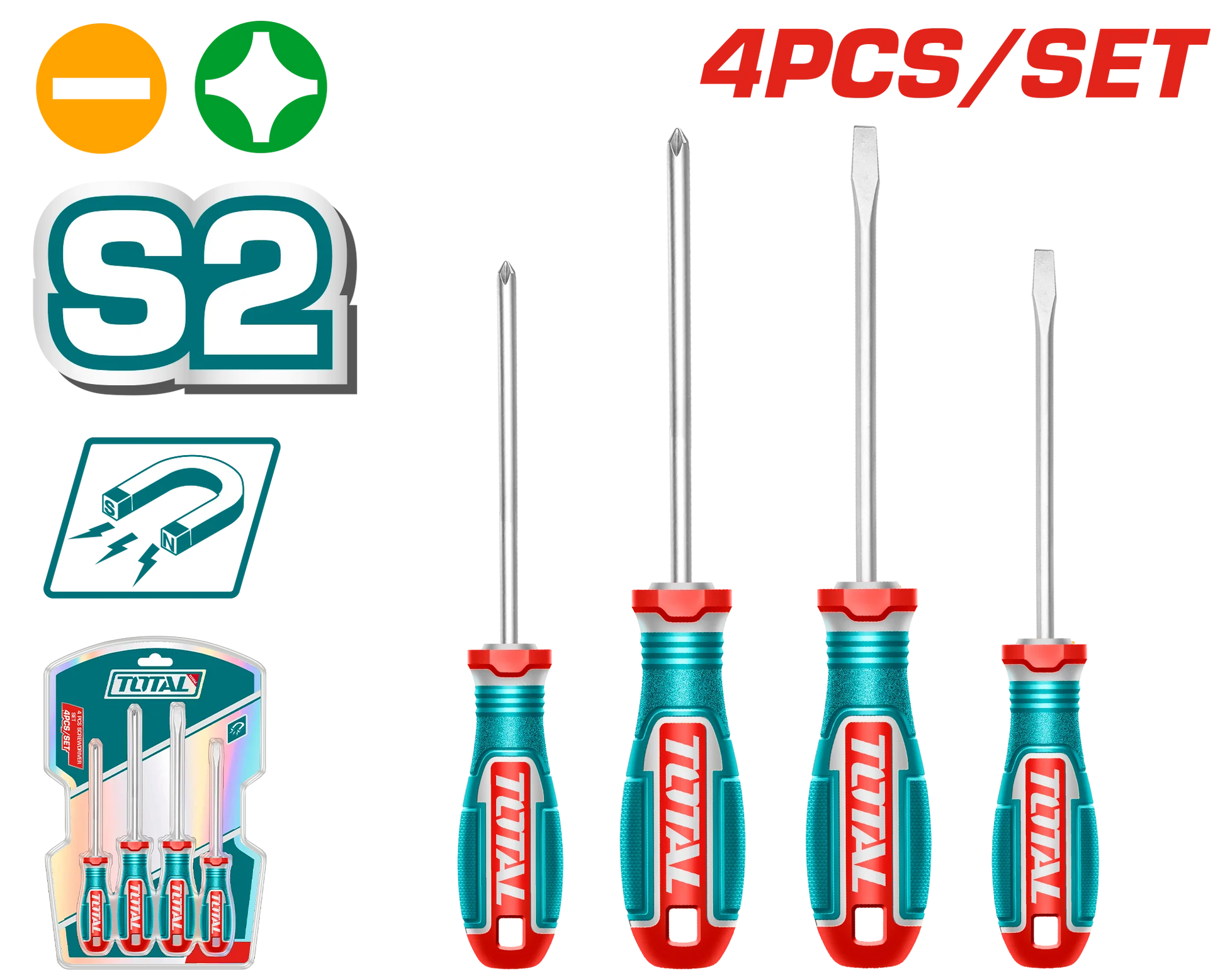 Screwdriver Set 4 Pcs