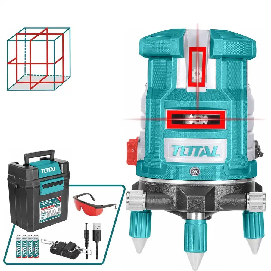Self-Leveling Red Line Laser 5 Lines - Total Tools
