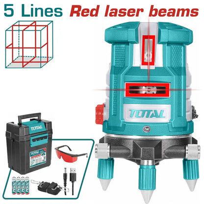 Self-Leveling Red Line Laser 5 Lines - Total Tools