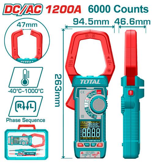 Clamp Meter DC/AC 1200A