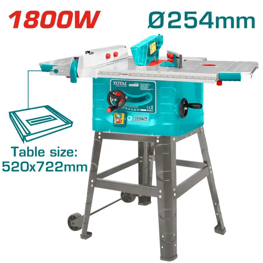 Electric Table Saw 1800W - Total Tools