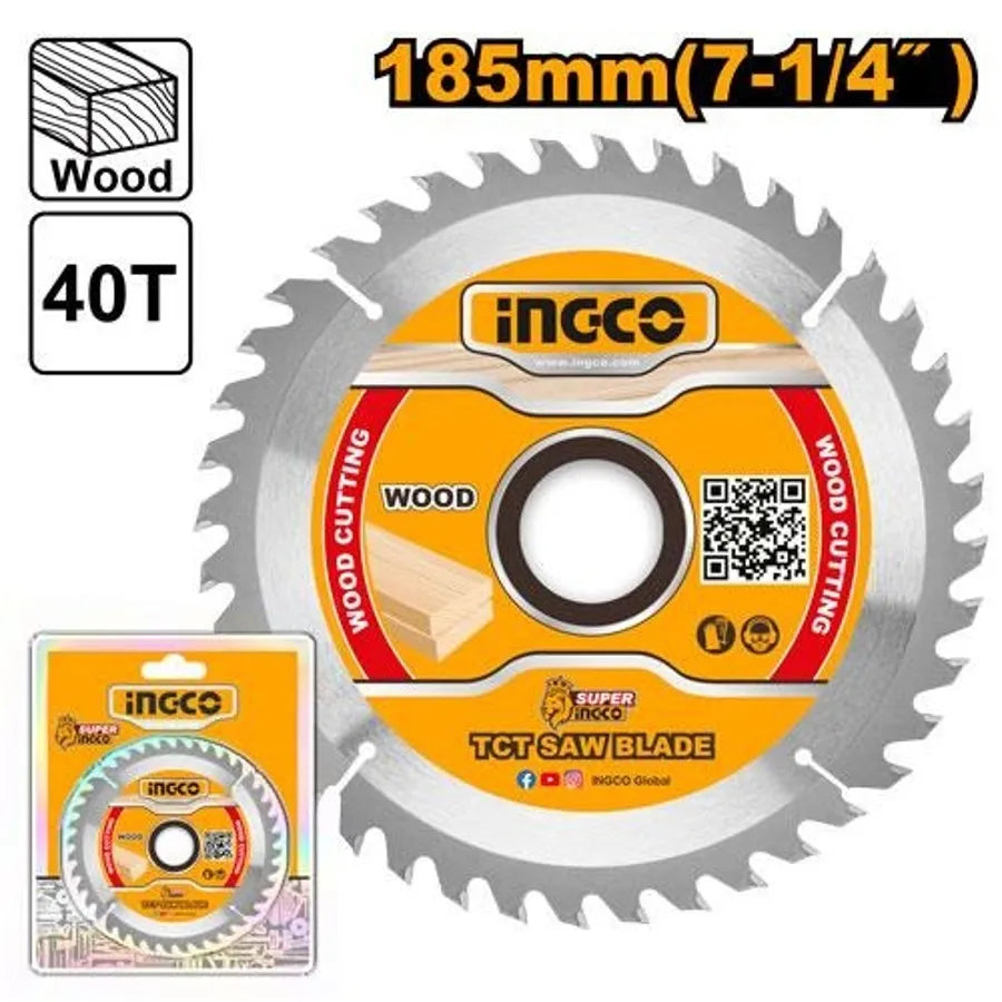 TCT Saw Blade 185mm - INGCO