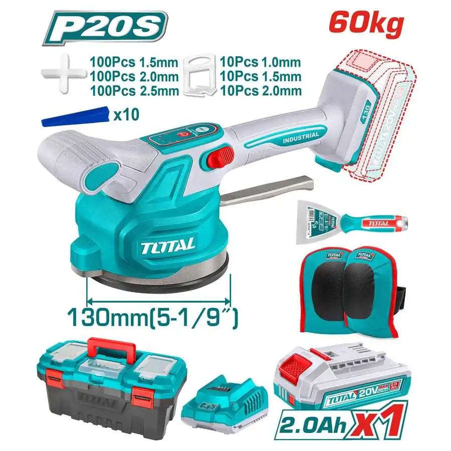 20V Cordless Tile Vibration Machine 60kg - Total Tools