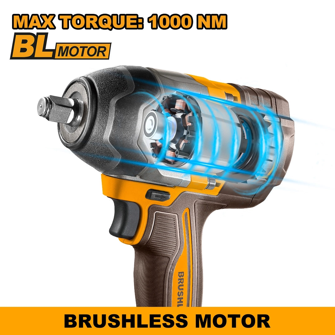 20V Cordless Impact Wrench Brushless 850Nm - INGCO