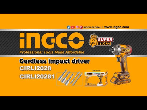 INGCO Cordless impact driver CIRLI2028 CIRLI20281